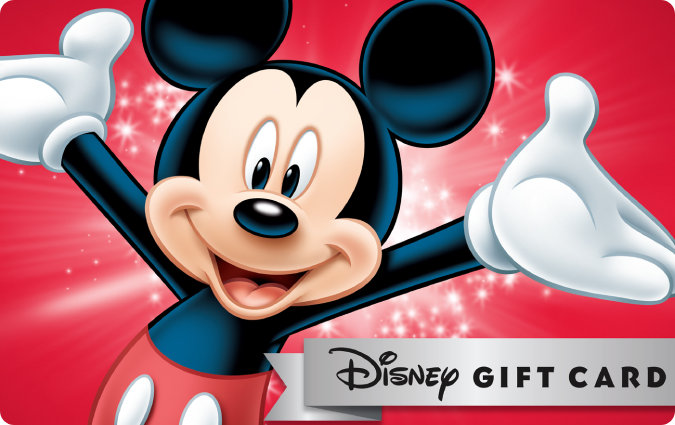 Image of a Disney gift card