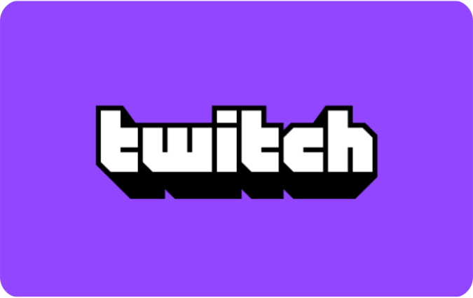 Image of a Twitch gift card