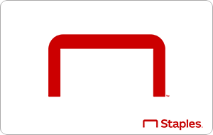 Image of a Staples gift card