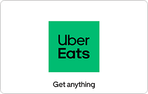 Image of an Uber Eats gift card