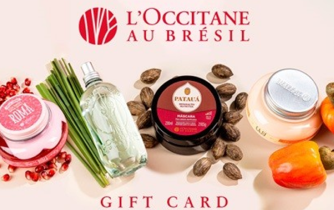 Image of a L'Occitane au Brésil BR gift card